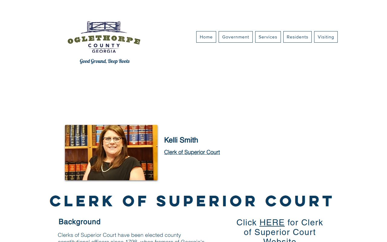 Oglethorpe County Clerk of Superior Court records official page