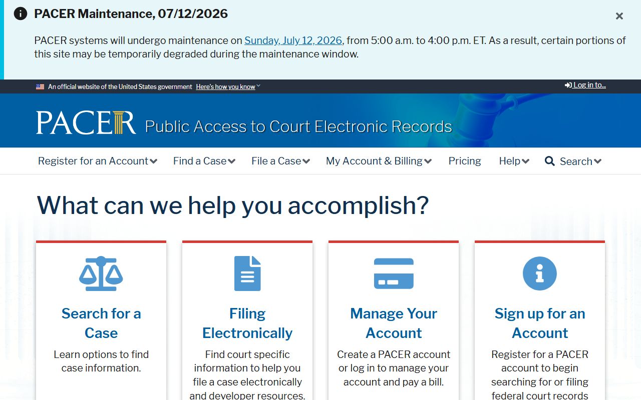 Oglethorpe County court records PACER federal case access