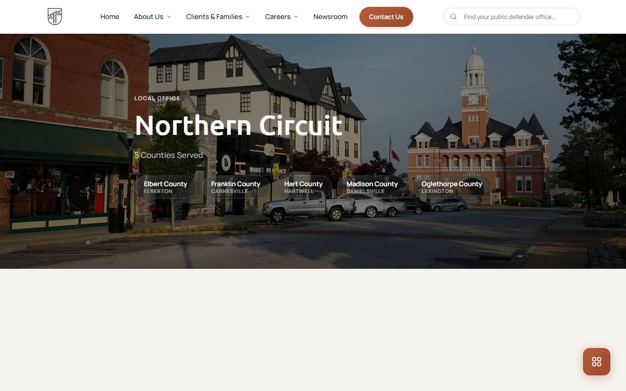 Oglethorpe County criminal court records Northern Circuit public defender