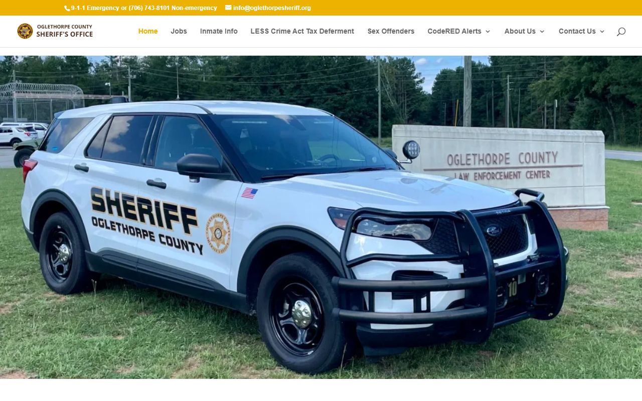 Oglethorpe County inmate search sheriff home page