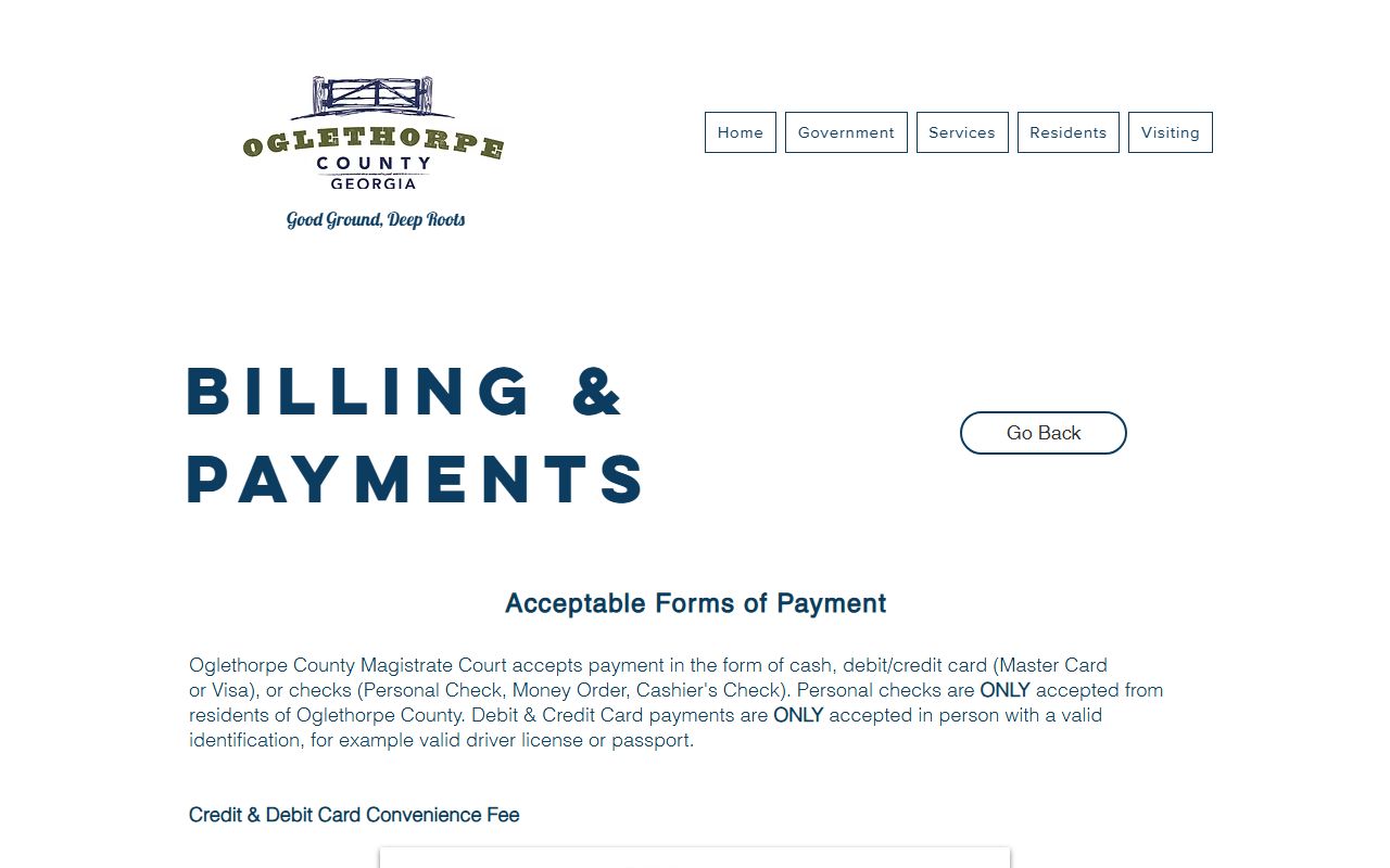 Oglethorpe County probate records court billing page